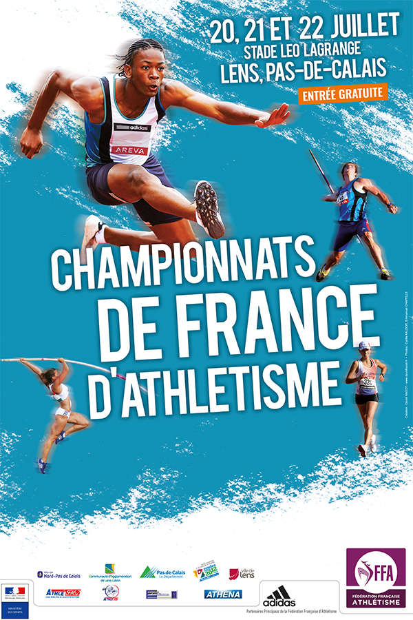 affiche Championnats de France d'Athlétisme