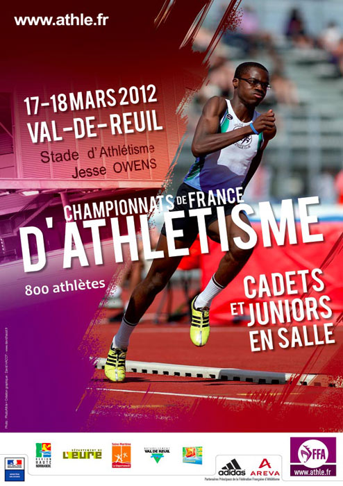 affiche Championnats de France d'Athlétisme Cadets en salle